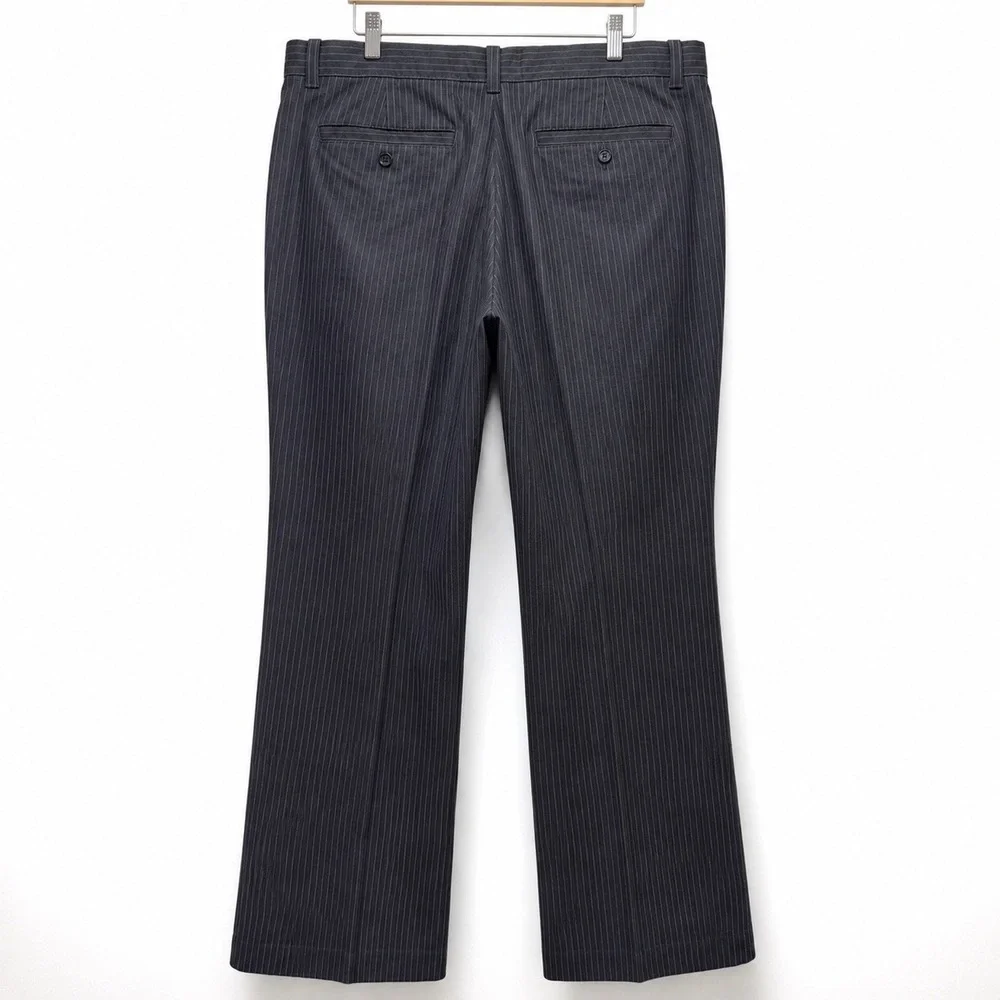 Banana Republic Tailored Fit Men's Wool Dress Pants Gray Pinstripe 32x30